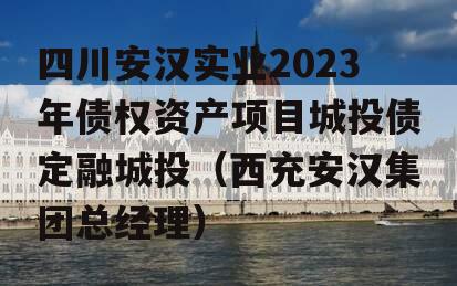四川安汉实业2023年债权资产项目城投债定融城投（西充安汉集团总经理）