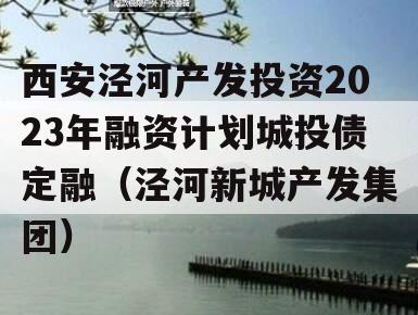 西安泾河产发投资2023年融资计划城投债定融（泾河新城产发集团）