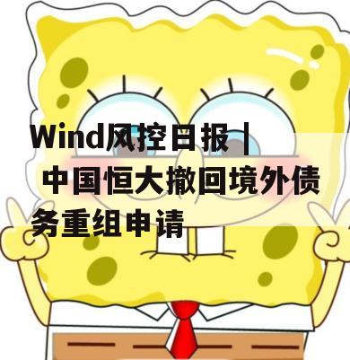 Wind风控日报 | 中国恒大撤回境外债务重组申请