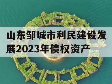 山东邹城市利民建设发展2023年债权资产